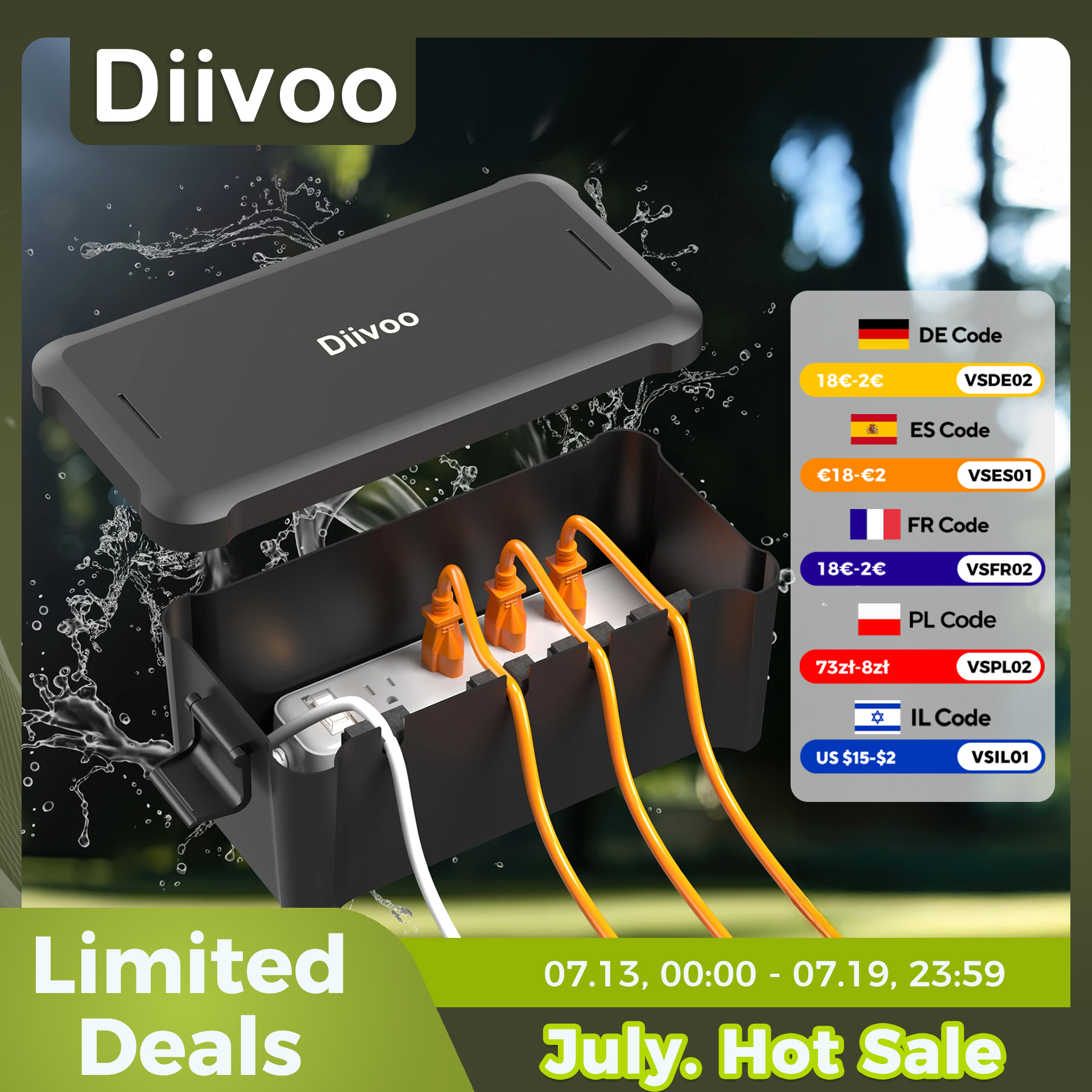 Cable Gland Waterproof - Diivoo Outdoor Waterproof Electrical Box Outside