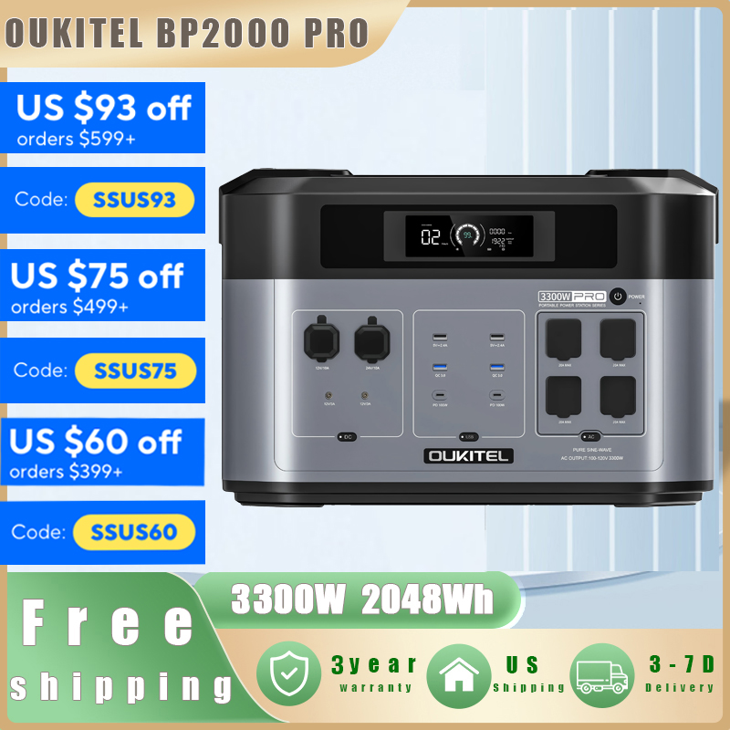 Mppt Charge Controller - OUKITEL BP2000 PRO Portable Power Station