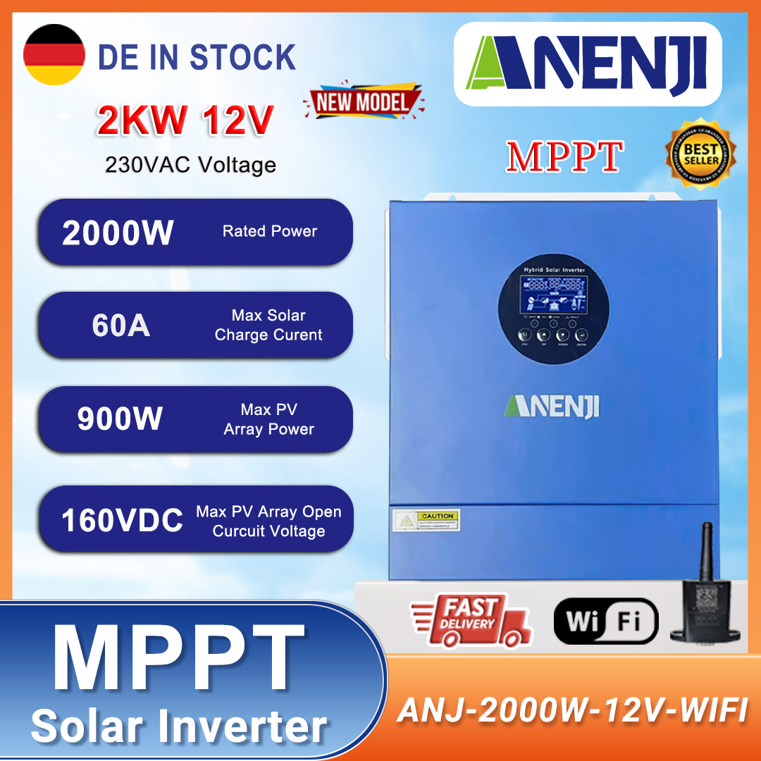 Mppt Charge Controller - 2KW 12V Hybrid Solar Inverter 230VAC