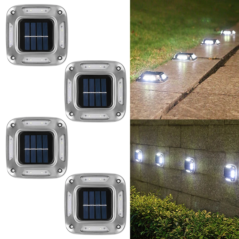 8LED Solar Driveway Light Outd - Waterproof Junction Box Solar ulasan dan harga