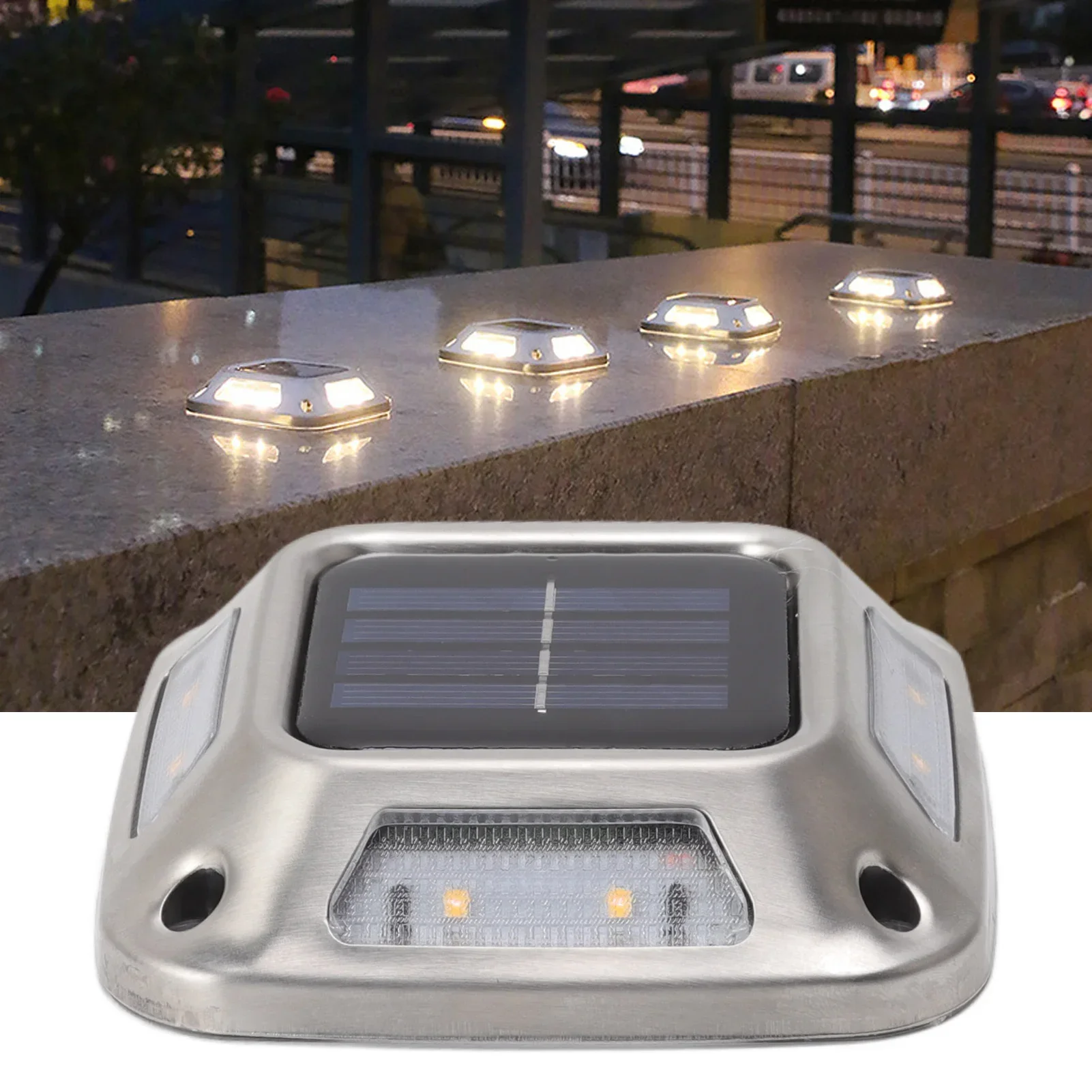 8LED Solar Driveway Light Outd - Waterproof Junction Box Solar ulasan dan harga