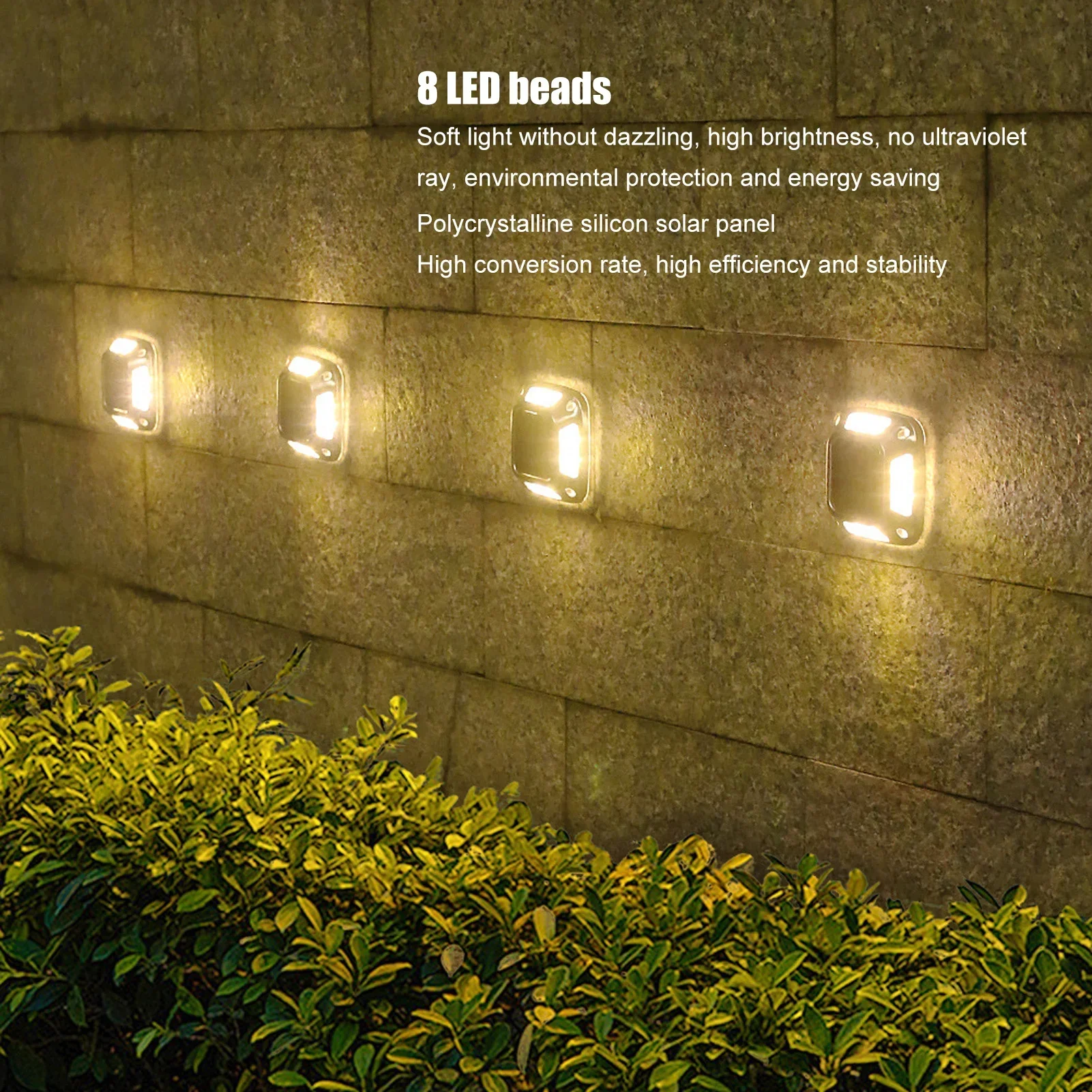 8LED Solar Driveway Light Outd - Waterproof Junction Box Solar ulasan dan harga