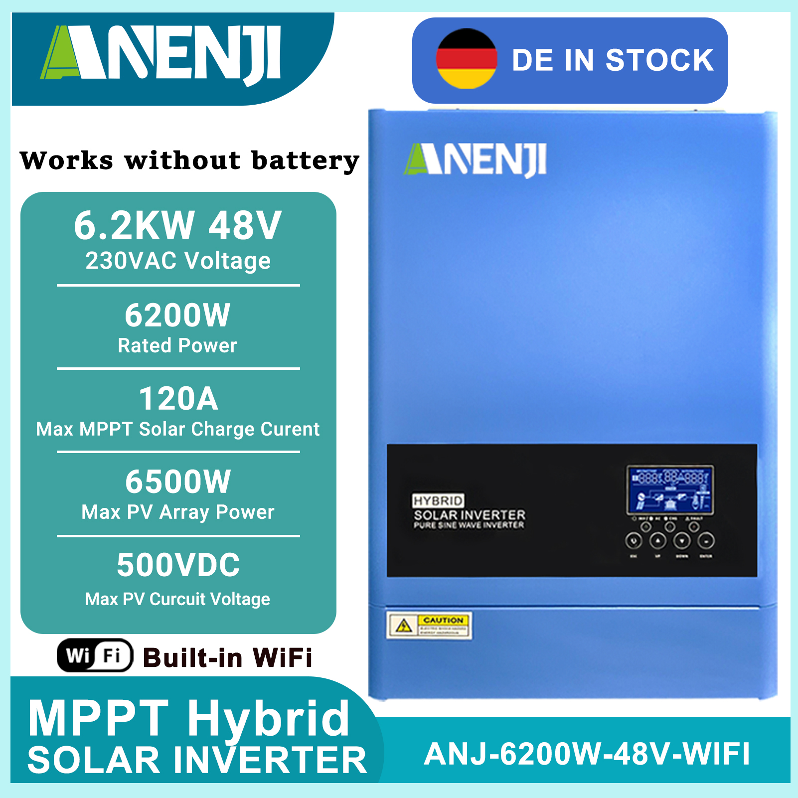 11KW 6.2KW 5KW 4KW 2KW Hybrid  - Mppt Charge Controller ulasan dan harga