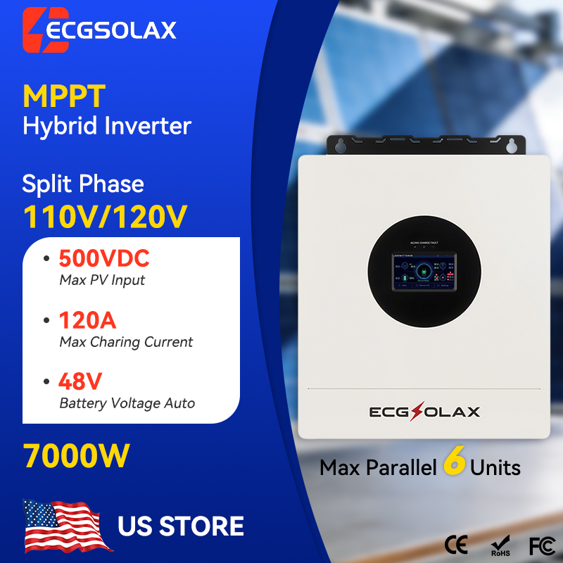 ECGSOLAX 7KW Hybrid Solar Inve - Mppt Charge Controller ulasan dan harga