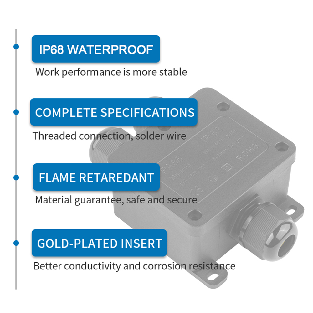 IP68 Outdoor Waterproof Juncti - Cable Gland Waterproof ulasan dan harga