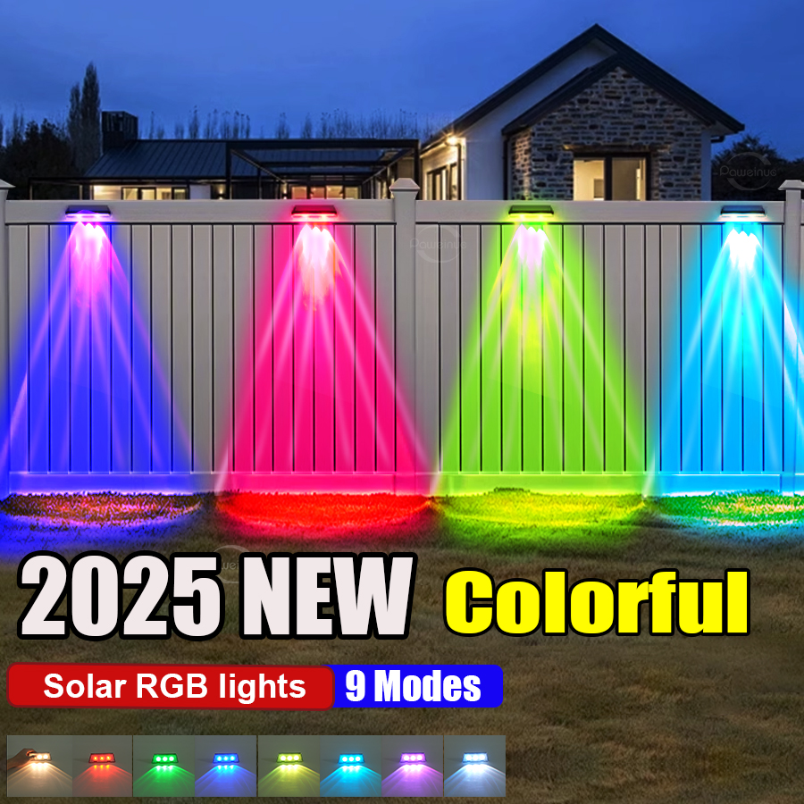 Super Bright Solar Lights RGB  - Waterproof Junction Box Solar ulasan dan harga