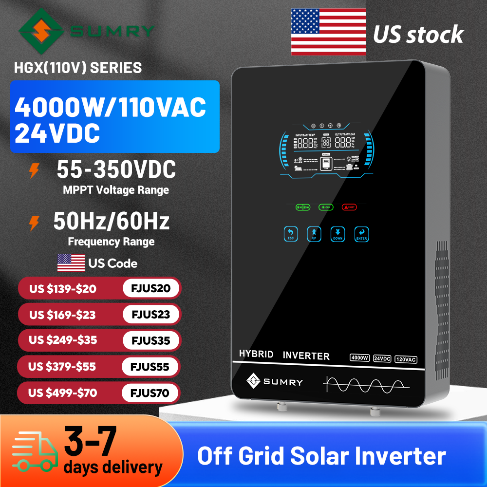 Sumry 4KW 120V Off Grid Solar  - Mppt Charge Controller ulasan dan harga