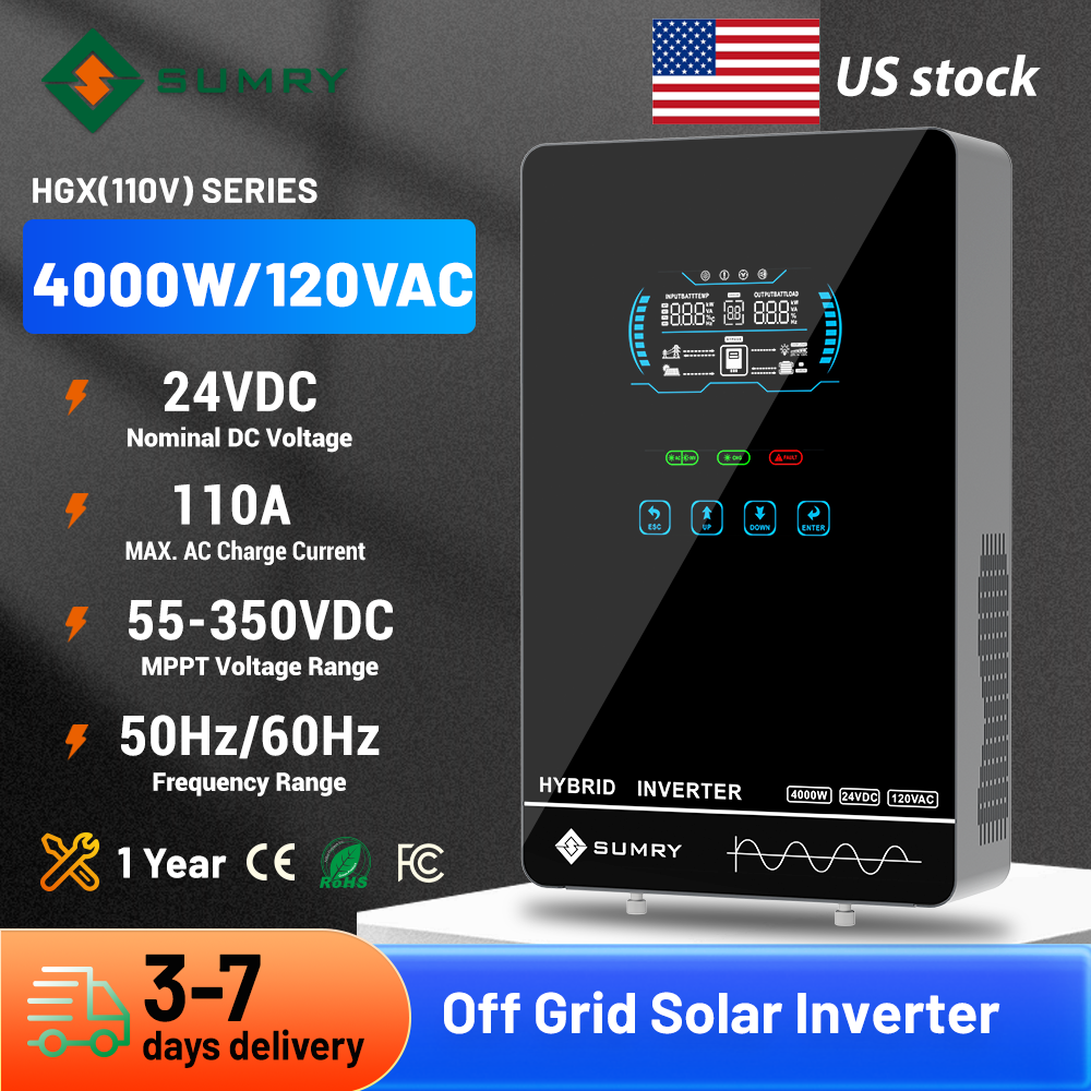 Sumry 4KW 120V Off Grid Solar  - Mppt Charge Controller ulasan dan harga