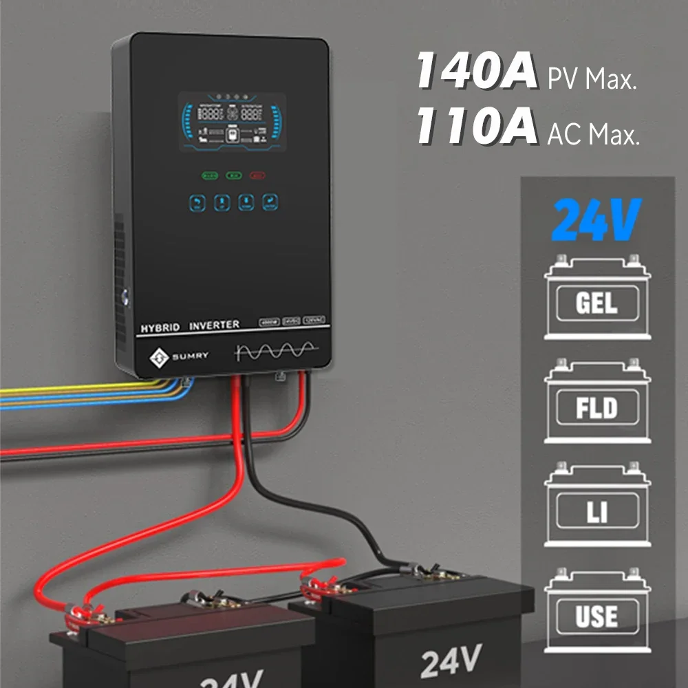 Sumry 4KW 120V Off Grid Solar  - Mppt Charge Controller ulasan dan harga