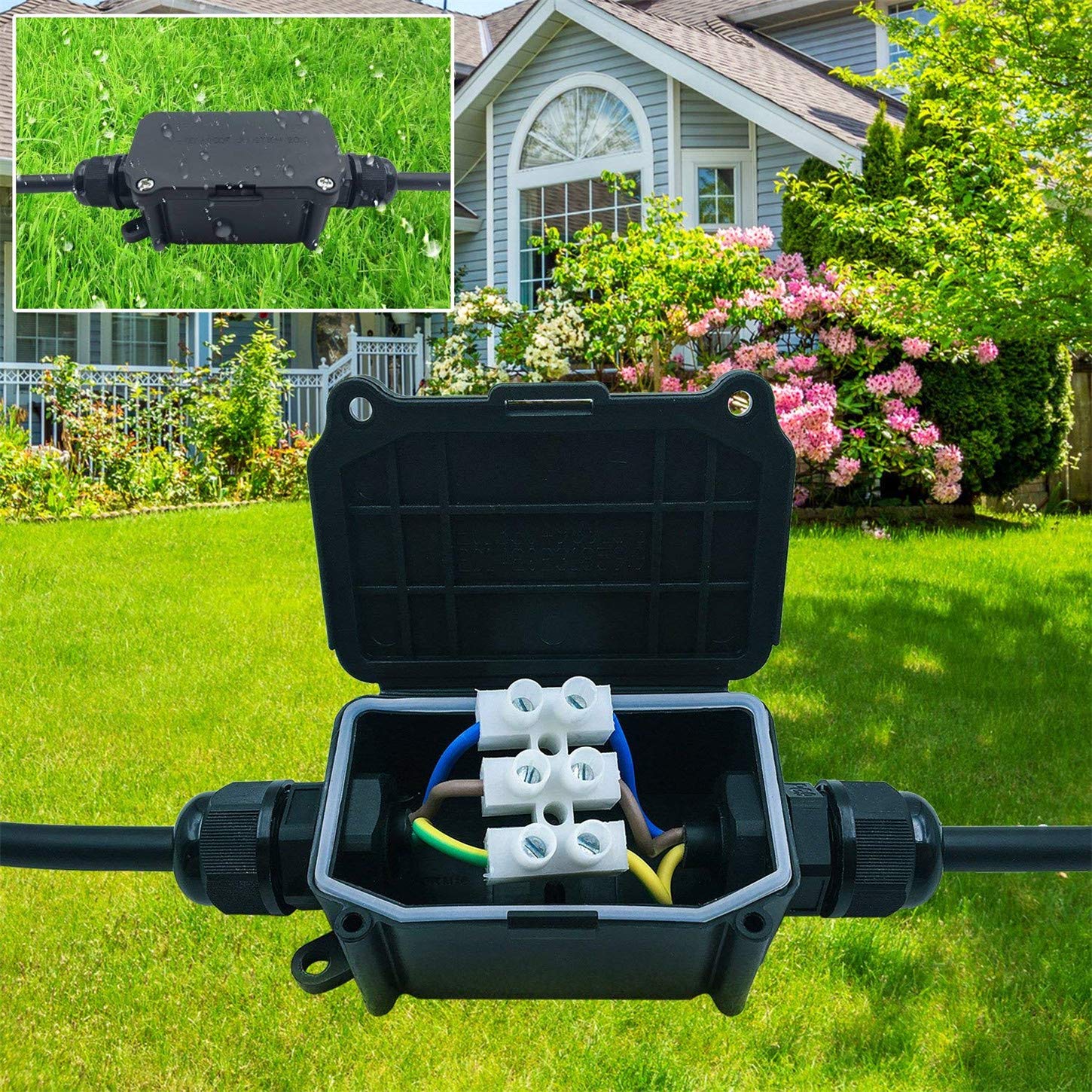 2 Way Outdoor Waterproof IP66  - Cable Gland Waterproof ulasan dan harga