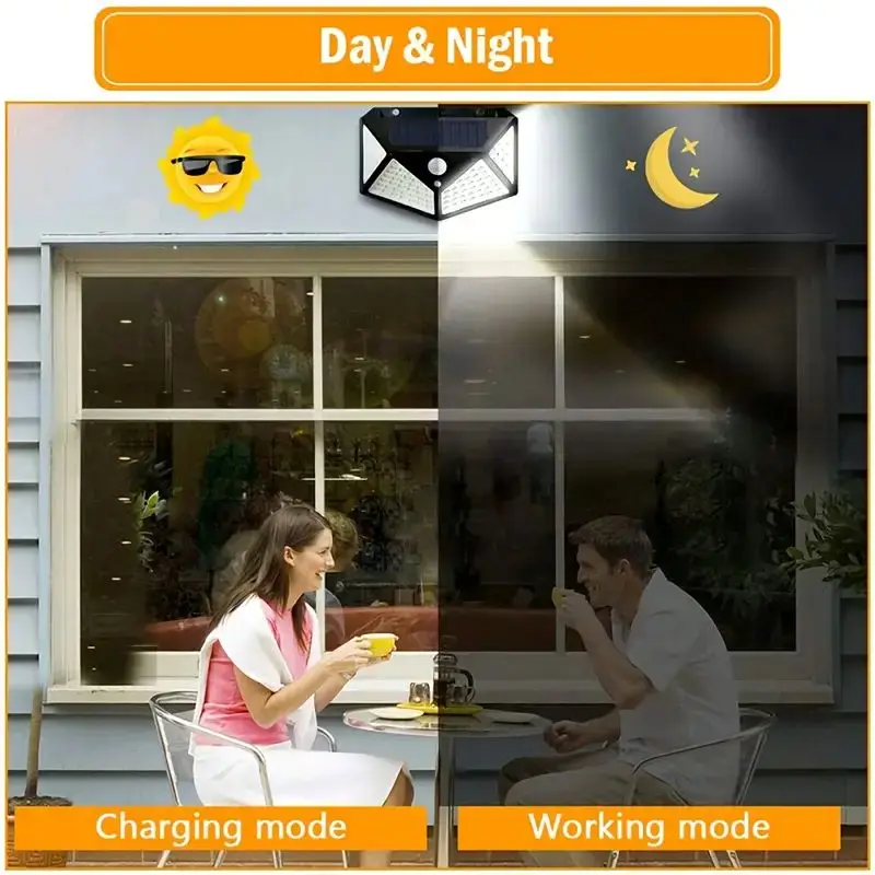 100LED Outdoor Solar Garden Li - Waterproof Junction Box Solar ulasan dan harga