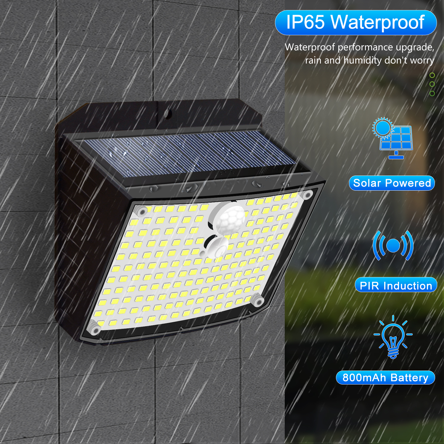 Solar Lights Outdoor 158 LED S - Waterproof Junction Box Solar ulasan dan harga