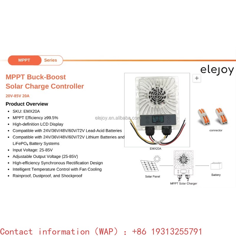 【Best-selling】ELEJOY EMX20A 12 - Mppt Charge Controller ulasan dan harga