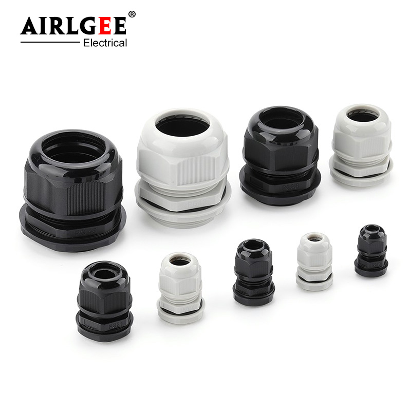 10Pcs White Black Nylon Plasti - Cable Gland Waterproof ulasan dan harga