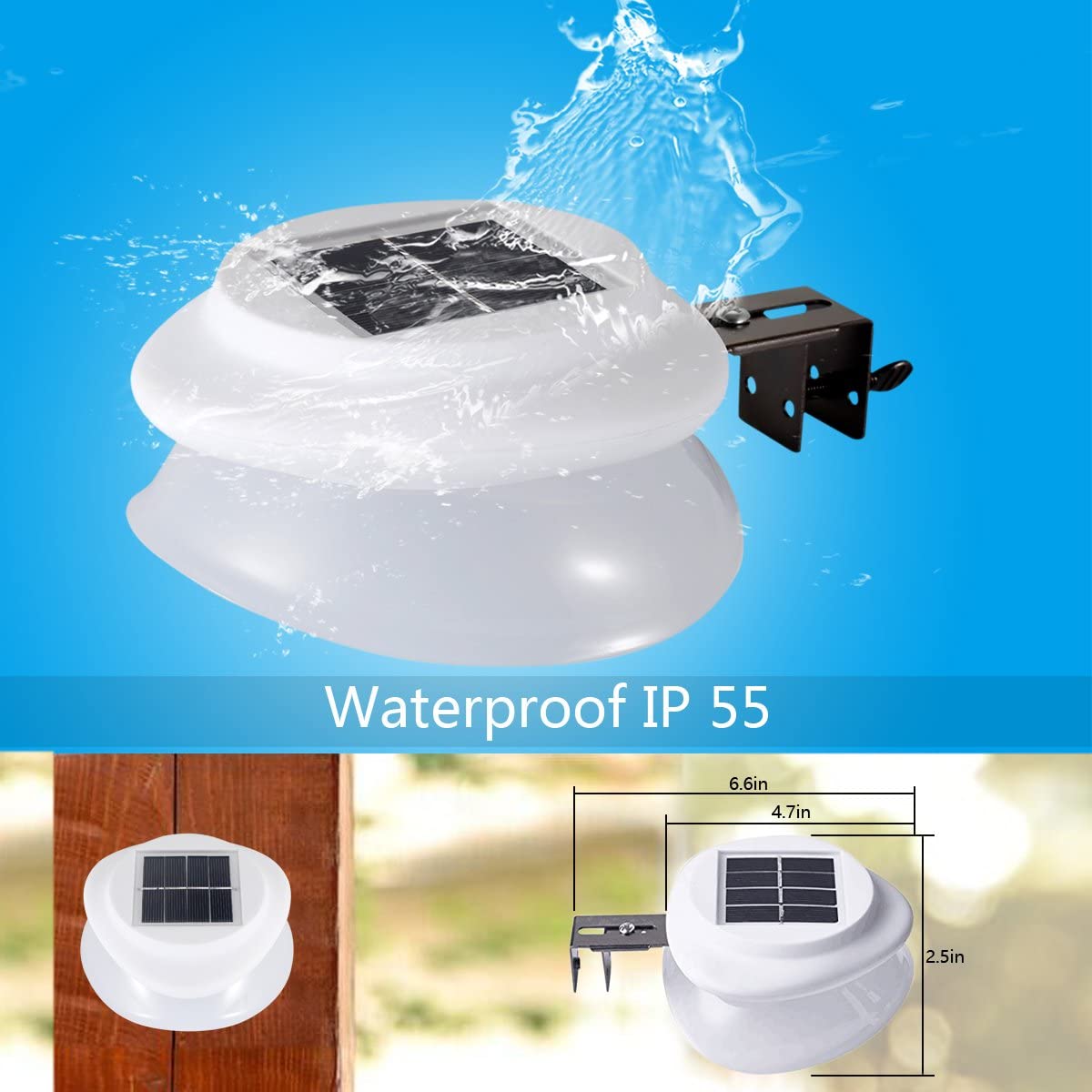Solar Garden Gutter Lights Out - Waterproof Junction Box Solar ulasan dan harga