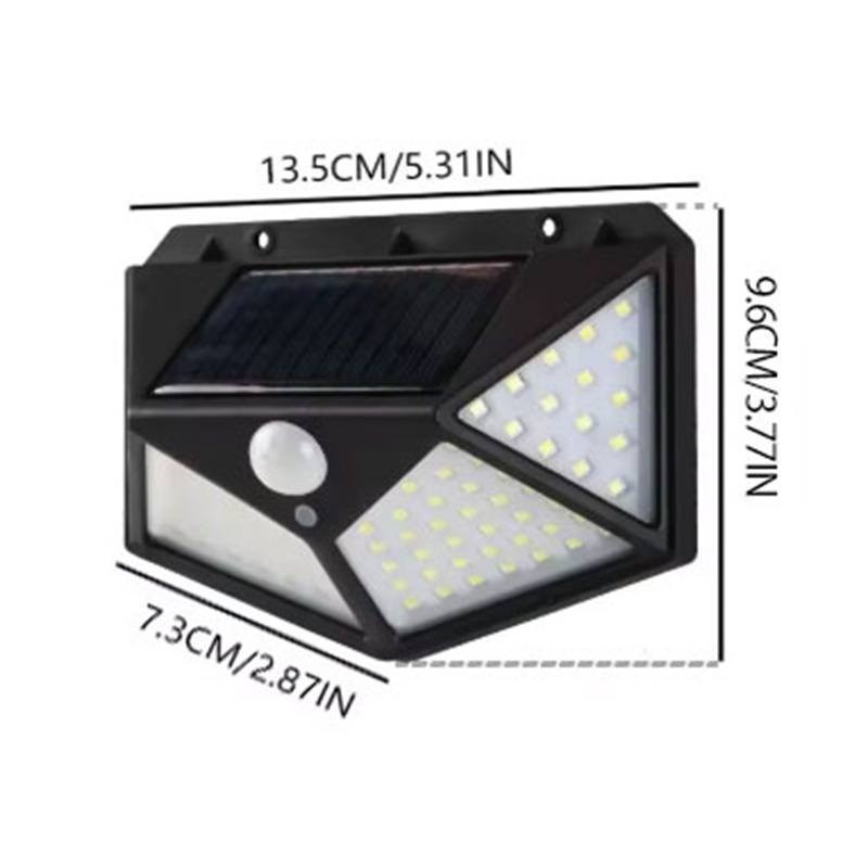 Motion Sensor 100LED Solar Wal - Waterproof Junction Box Solar ulasan dan harga