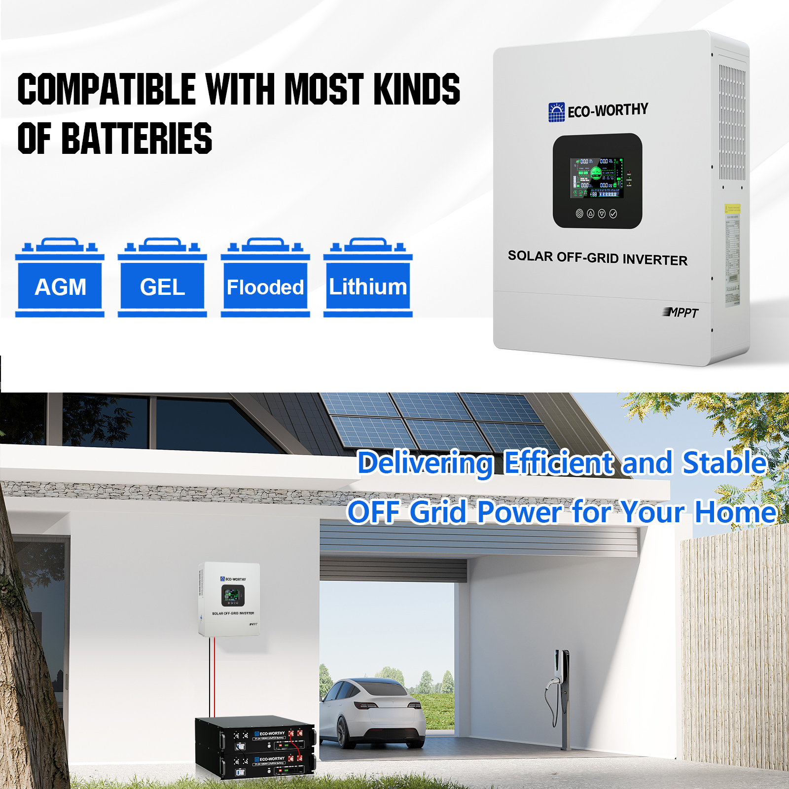 ECO-WORTHY UL1741 5000W 48V So - Mppt Charge Controller ulasan dan harga